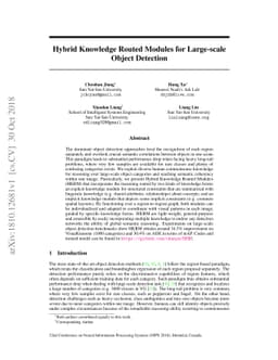 Hybrid Knowledge Routed Modules for Large-scale Object Detection