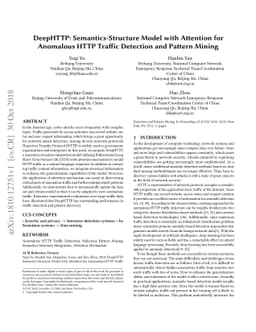 DeepHTTP: Semantics-Structure Model with Attention for Anomalous HTTP
  Traffic Detection and Pattern Mining
