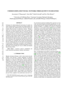 Understanding Deep Neural Networks through Input Uncertainties
