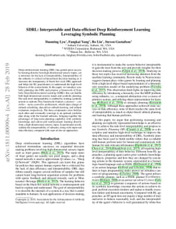 SDRL: Interpretable and Data-efficient Deep Reinforcement Learning
  Leveraging Symbolic Planning