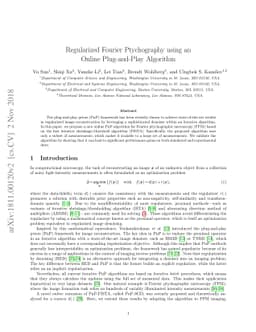 Regularized Fourier Ptychography using an Online Plug-and-Play Algorithm