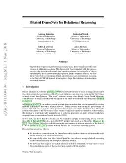 Dilated DenseNets for Relational Reasoning