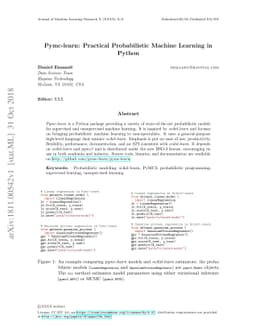 Pymc-learn: Practical Probabilistic Machine Learning in Python