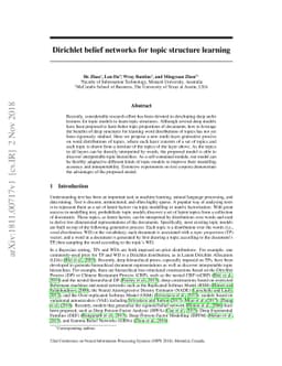 Dirichlet belief networks for topic structure learning