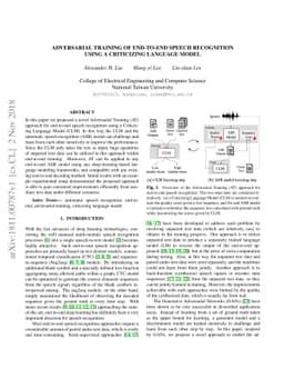Adversarial Training of End-to-end Speech Recognition Using a
  Criticizing Language Model