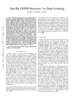One-Bit OFDM Receivers via Deep Learning