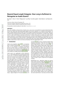 Beyond Equal-Length Snippets: How Long is Sufficient to Recognize an
  Audio Scene?