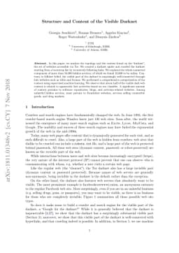 Structure and Content of the Visible Darknet