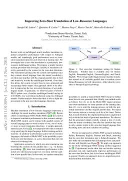 Improving Zero-Shot Translation of Low-Resource Languages