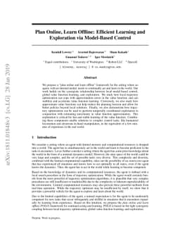 Plan Online, Learn Offline: Efficient Learning and Exploration via
  Model-Based Control