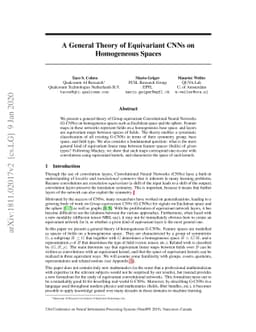 A General Theory of Equivariant CNNs on Homogeneous Spaces