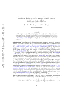 Debiased Inference of Average Partial Effects in Single-Index Models