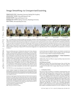 Image Smoothing via Unsupervised Learning