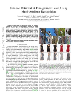Instance Retrieval at Fine-grained Level Using Multi-Attribute
  Recognition