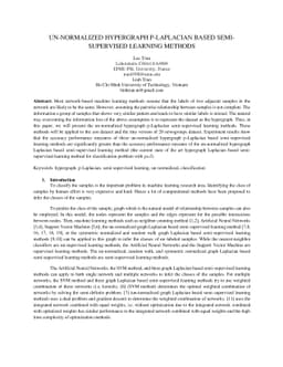 Un-normalized hypergraph p-Laplacian based semi-supervised learning
  methods