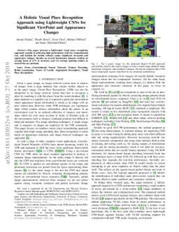 A Holistic Visual Place Recognition Approach using Lightweight CNNs for
  Significant ViewPoint and Appearance Changes