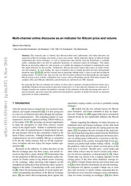 Multi-channel discourse as an indicator for Bitcoin price and volume
  movements