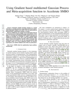 Using Known Information to Accelerate HyperParameters Optimization Based
  on SMBO