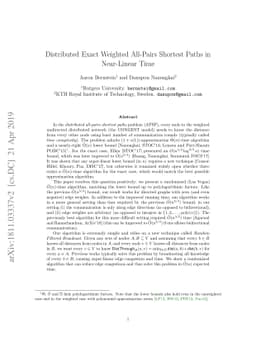 Distributed Exact Weighted All-Pairs Shortest Paths in Near-Linear Time