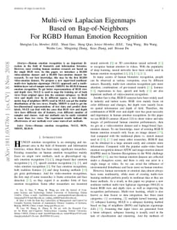 Multi-view Laplacian Eigenmaps Based on Bag-of-Neighbors For RGBD Human
  Emotion Recognition