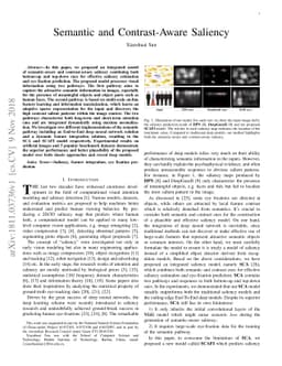 Semantic and Contrast-Aware Saliency