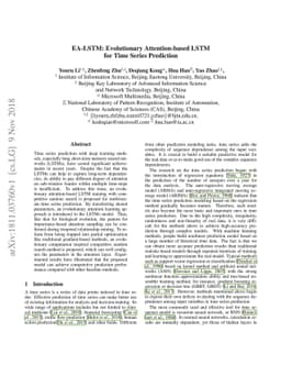 EA-LSTM: Evolutionary Attention-based LSTM for Time Series Prediction
