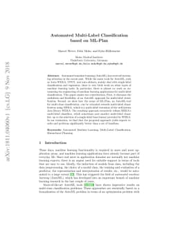 Automated Multi-Label Classification based on ML-Plan
