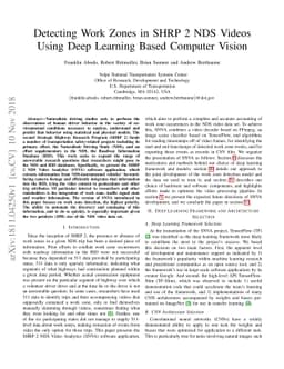 Detecting Work Zones in SHRP 2 NDS Videos Using Deep Learning Based
  Computer Vision