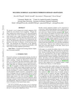 Multiple Subspace Alignment Improves Domain Adaptation