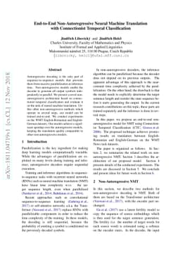 End-to-End Non-Autoregressive Neural Machine Translation with
  Connectionist Temporal Classification