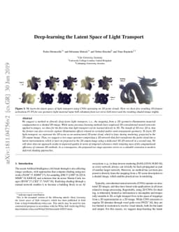 Deep-learning the Latent Space of Light Transport