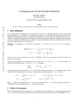 A conjugate prior for the Dirichlet distribution