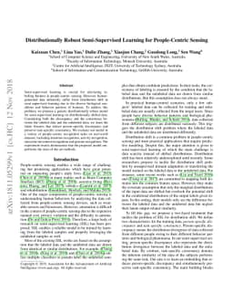 Distributionally Robust Semi-Supervised Learning for People-Centric
  Sensing