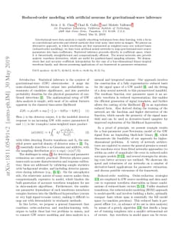 Reduced-order modeling with artificial neurons for gravitational-wave
  inference