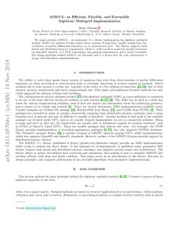 AMGCL: an Efficient, Flexible, and Extensible Algebraic Multigrid
  Implementation