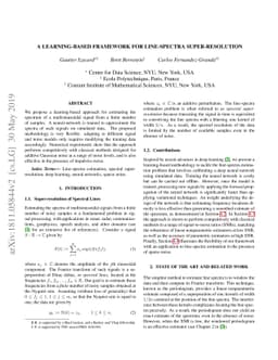 A Learning-Based Framework for Line-Spectra Super-resolution