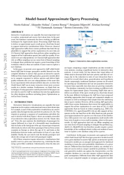 Model-based Approximate Query Processing