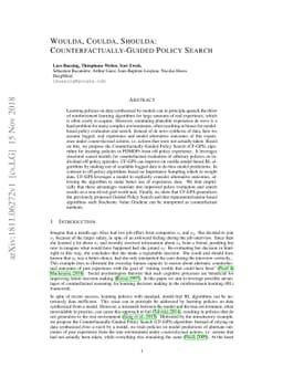 Woulda, Coulda, Shoulda: Counterfactually-Guided Policy Search