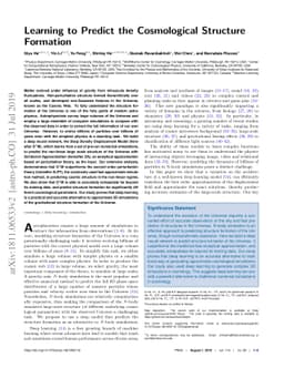 Learning to Predict the Cosmological Structure Formation