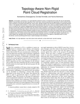 Topology-Aware Non-Rigid Point Cloud Registration