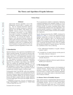 The Theory and Algorithm of Ergodic Inference
