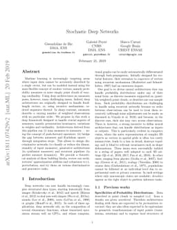 Stochastic Deep Networks