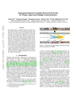 Segregated Temporal Assembly Recurrent Networks for Weakly Supervised
  Multiple Action Detection