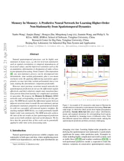 Memory In Memory: A Predictive Neural Network for Learning Higher-Order
  Non-Stationarity from Spatiotemporal Dynamics