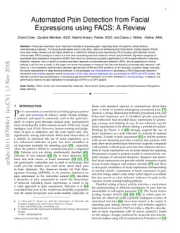 Automated Pain Detection from Facial Expressions using FACS: A Review