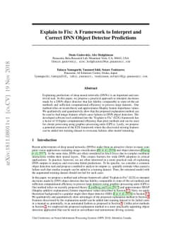 Explain to Fix: A Framework to Interpret and Correct DNN Object Detector
  Predictions