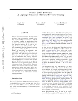 Fenchel Lifted Networks: A Lagrange Relaxation of Neural Network
  Training