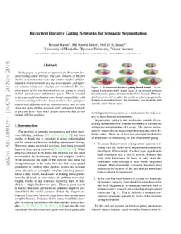 Recurrent Iterative Gating Networks for Semantic Segmentation