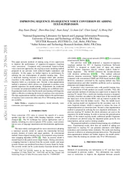 Improving Sequence-to-Sequence Acoustic Modeling by Adding
  Text-Supervision