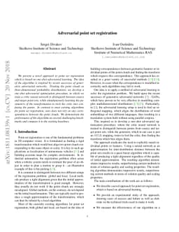 Adversarial point set registration